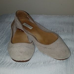 Rag & Bone Toupe Suede Ballet Flats